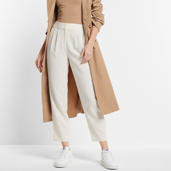 Express Pants - Express Pleated Ankle Pants
